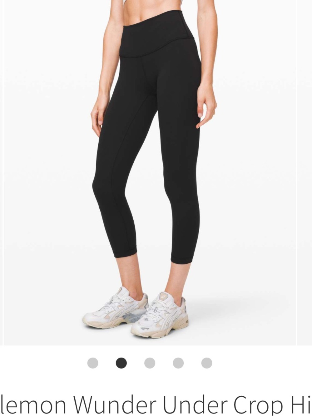 Lululemon Wunder Under Crop High-Rise *Full-On Luxtreme 23", size 14 - Picture 2 of 6